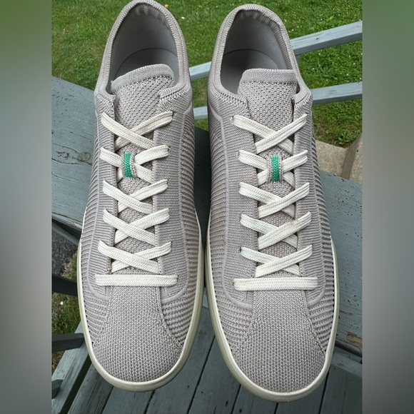 ROTHY’S Women’s 10 Light Gray Lace Up Sneaker Tennis Shoe Washable EXCELLENT! - Picture 4 of 13